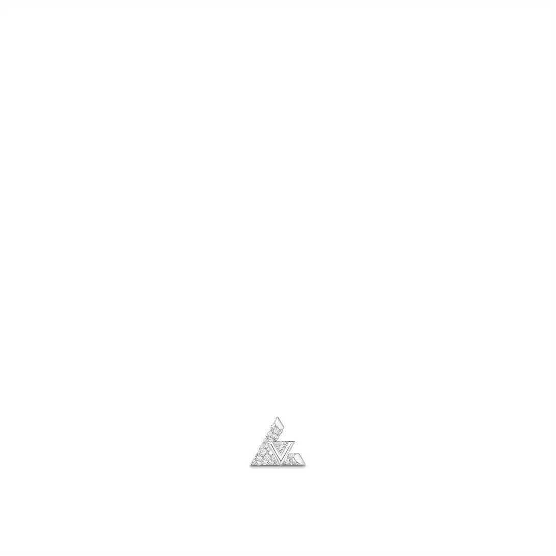 LOUIS VUITTON ピアス LV ヴォルト ワン (ホワイトゴールド×ダイヤモンド)