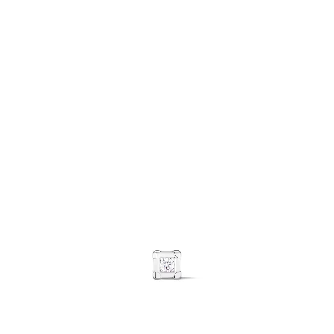 LOUIS VUITTON トランクピアス レ ガストン ヴィトン (ホワイトゴールド×ダイヤモンド) 単品