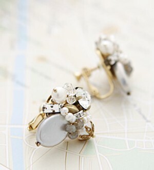 raffia 【LC1477】Luce Costante / Neige pierced & earring