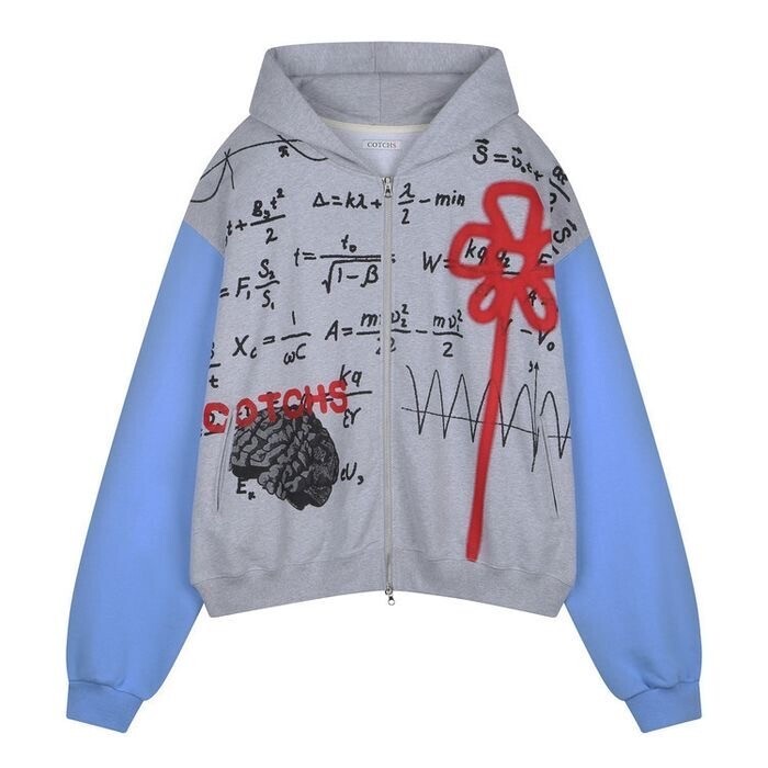 COTCHS BRAIN HOODED ZIP UP