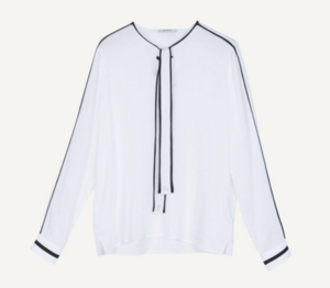 MAX & Co. Fluid blouse with bow collar