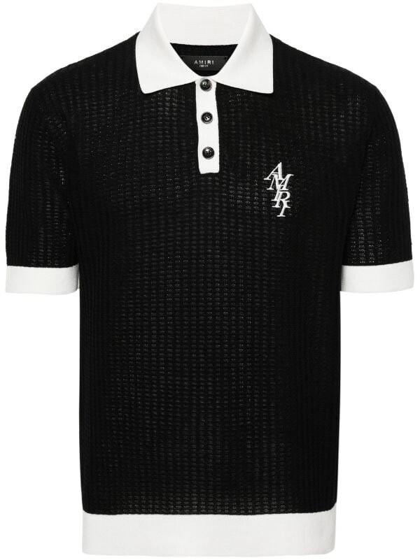 AMIRI ワッフルニット ポロシャツ
