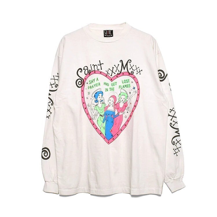 Saint Mxxxxxx LS TEE PINK HEART