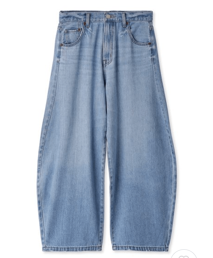 Mila Owen カーヴィービンテージ加工デニムパンツ