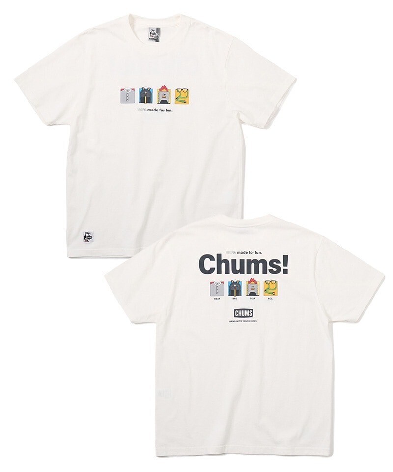 CHUMS アンチバグ100パーセントメイドフォーファンTシャツ