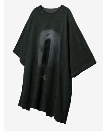 NONFLOOR [Renewal Ver] Destroyed Invisible Guest T-shirt Dark Green
