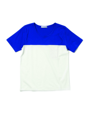 mihika バイカラーTシャツ　(100001)
