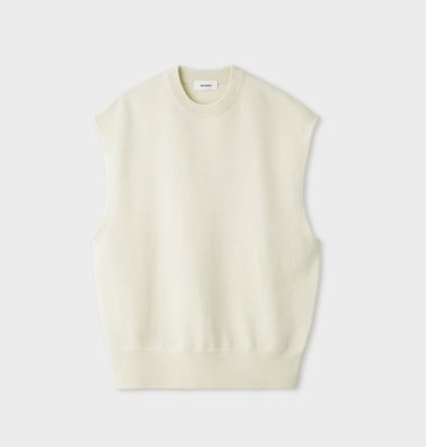 MIESROHE 裏毛編みニットベスト