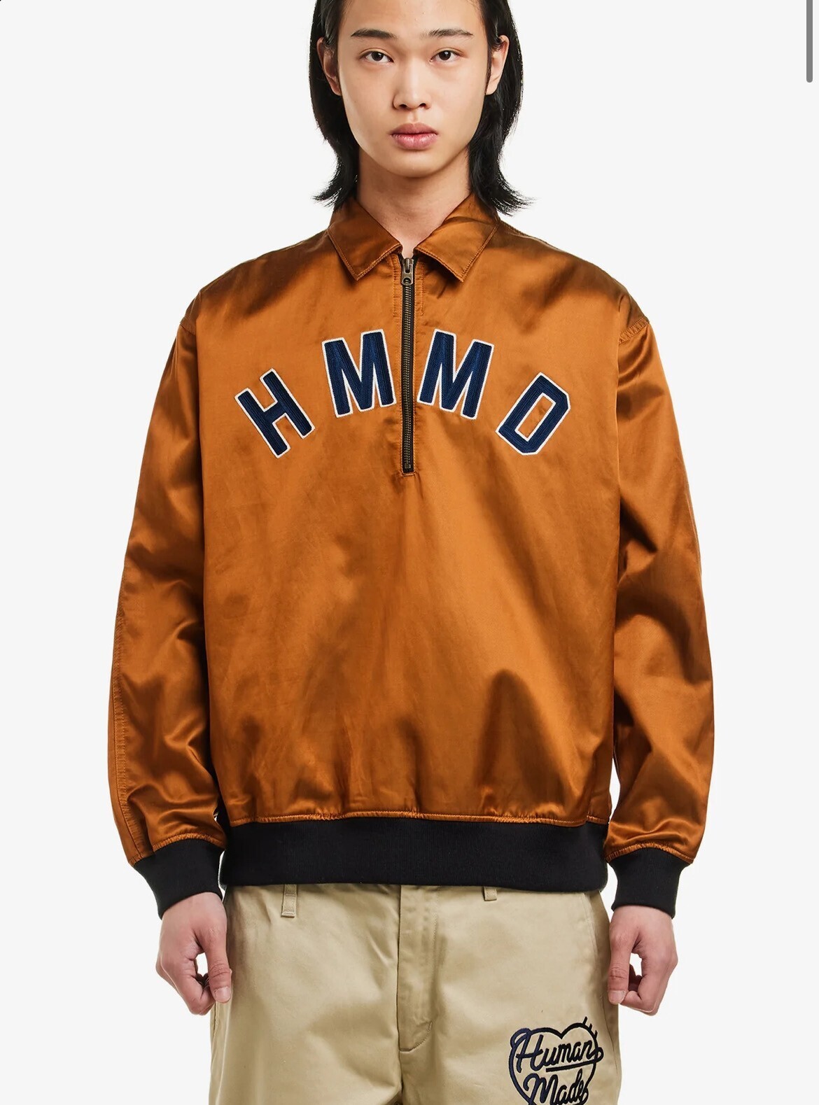 HUMAN MADE HALF-ZIP PULLOVER