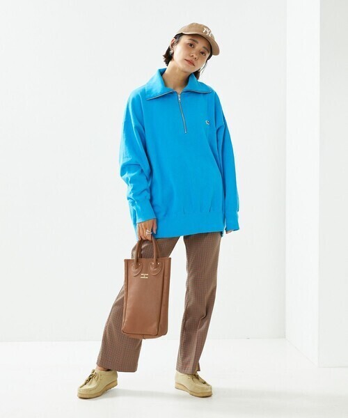 FREAK'S STORE TOWN CRAFT × FREAK'S STORE/タウンクラフト 　別注 レトロカラーハーフジップスウェット