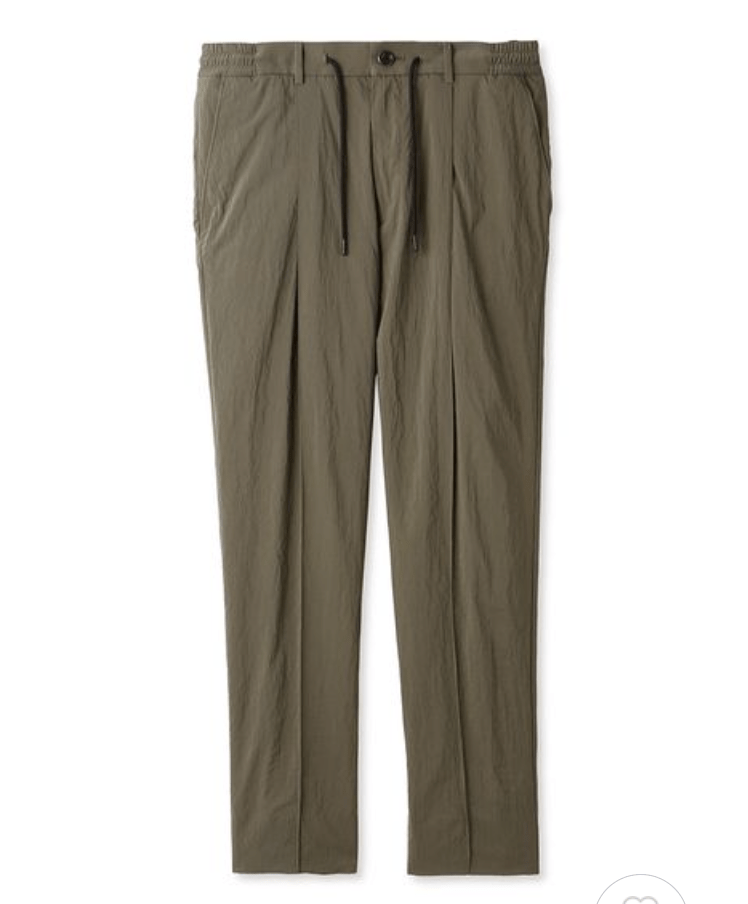 AOURE ナイロンストレッチ SETUP PANTS