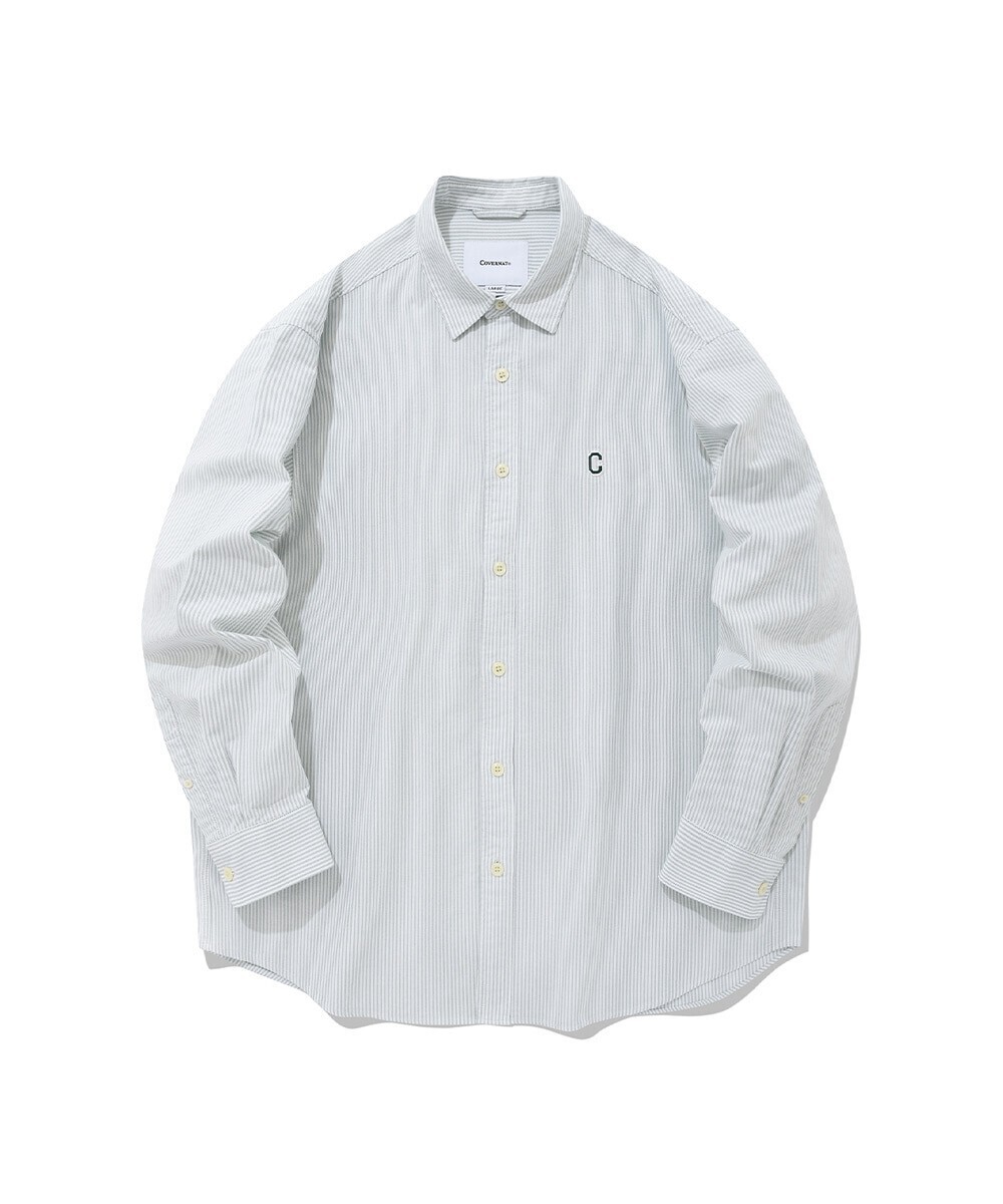 Covernat LOGO OXFORDシャツ