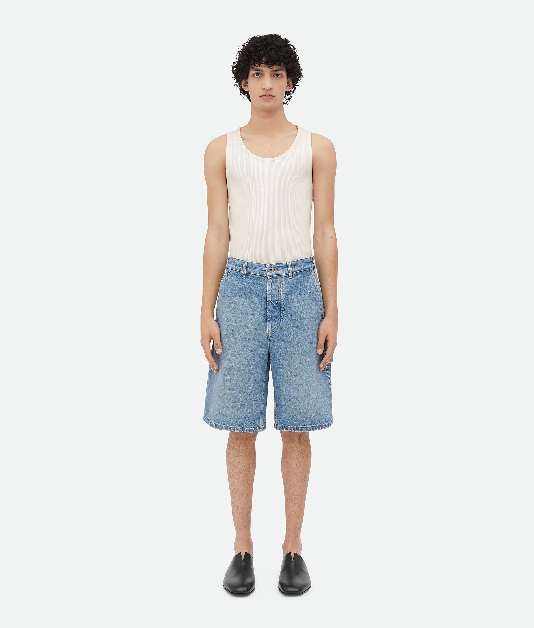 Bottega Veneta ヴィンテージ インディゴ カーゴデニム ショートパンツ