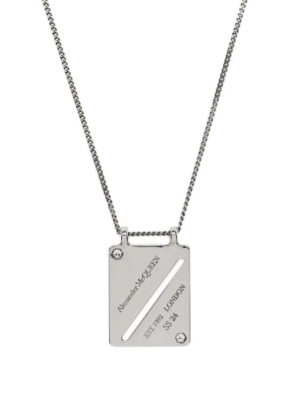 Alexander McQueen Identity Tagペンダント ネックレス