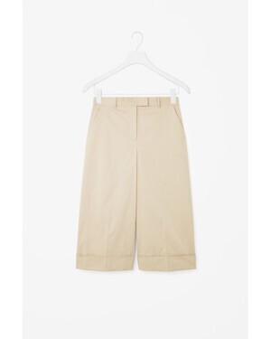 COS Wide-leg Turn-up Trousers