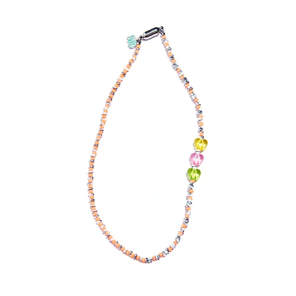 Niro serendipity G.P.Y HEART ORANGE BEADS NECKLACE #91