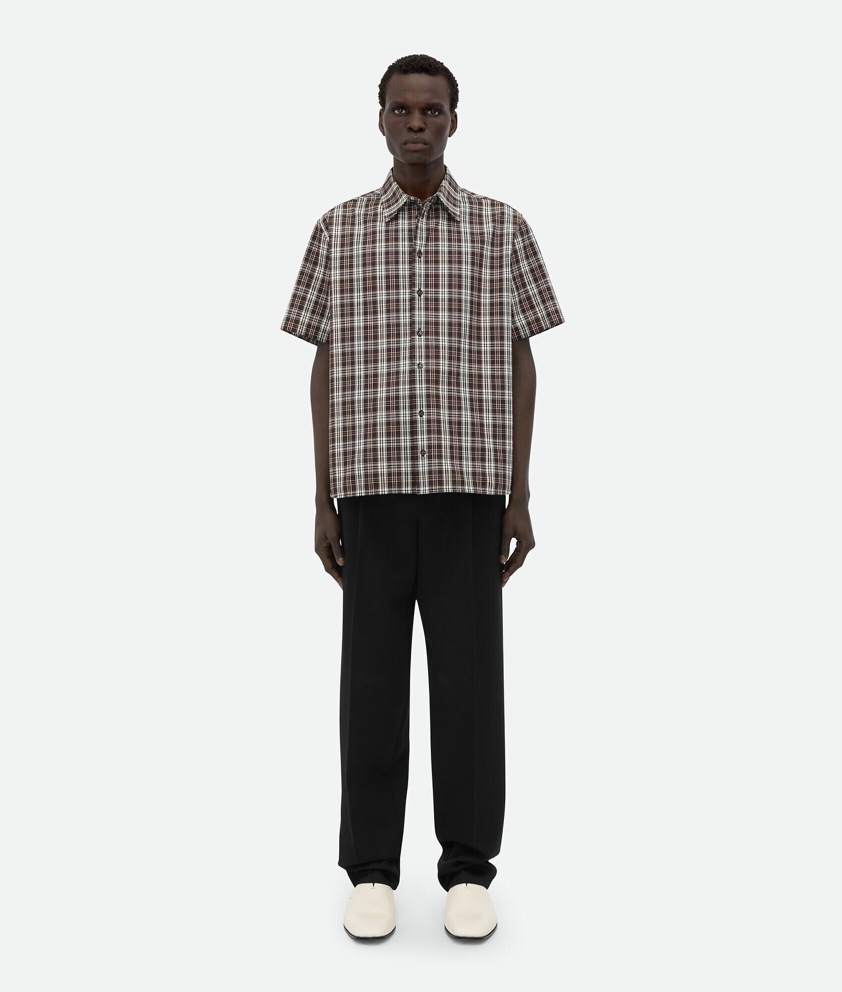 Bottega Veneta チェック コットン シャツ