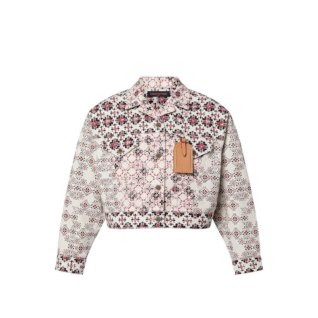 LOUIS VUITTON Vintage Monogram Cropped Jacket