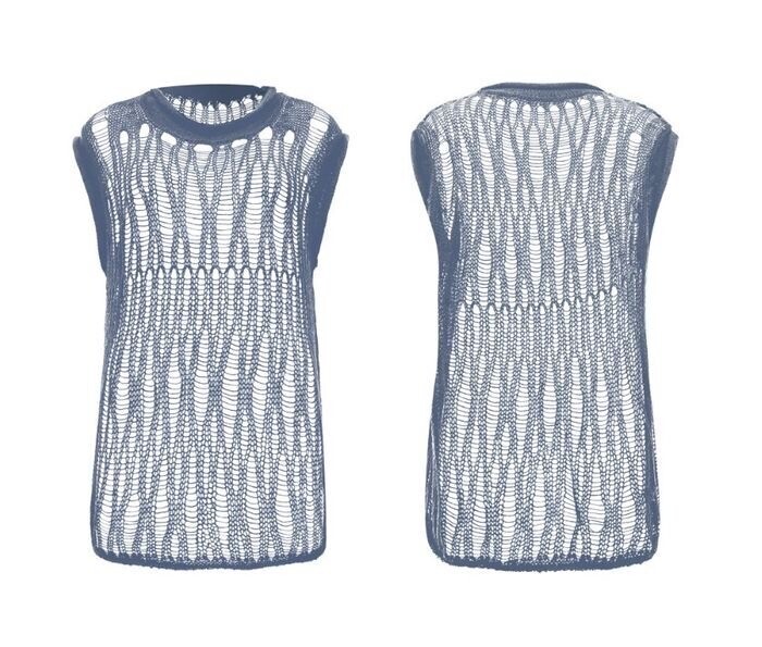 NACHE SPARSE KNIT VEST