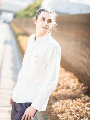 Ripo trenta anni 【RTA15SS-SH011】Ripo trenta anni / ハンガー刺繍ヘリンボンシャツ