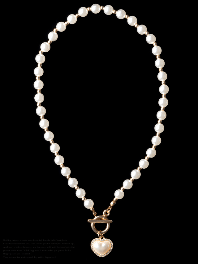 Mydress 愛されハートモチーフ フックネックレス