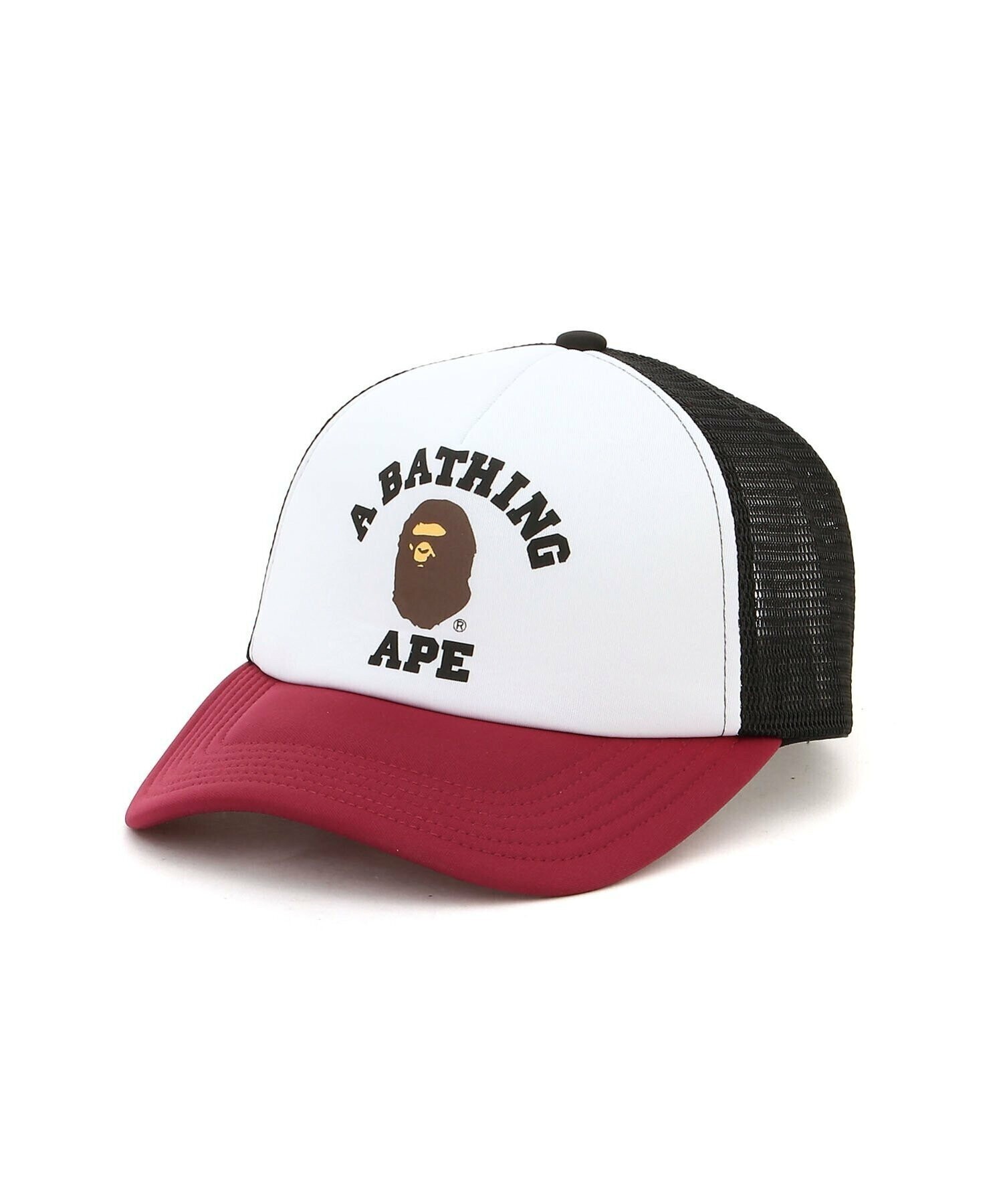 A BATHING APE COLLEGE MESH CAP