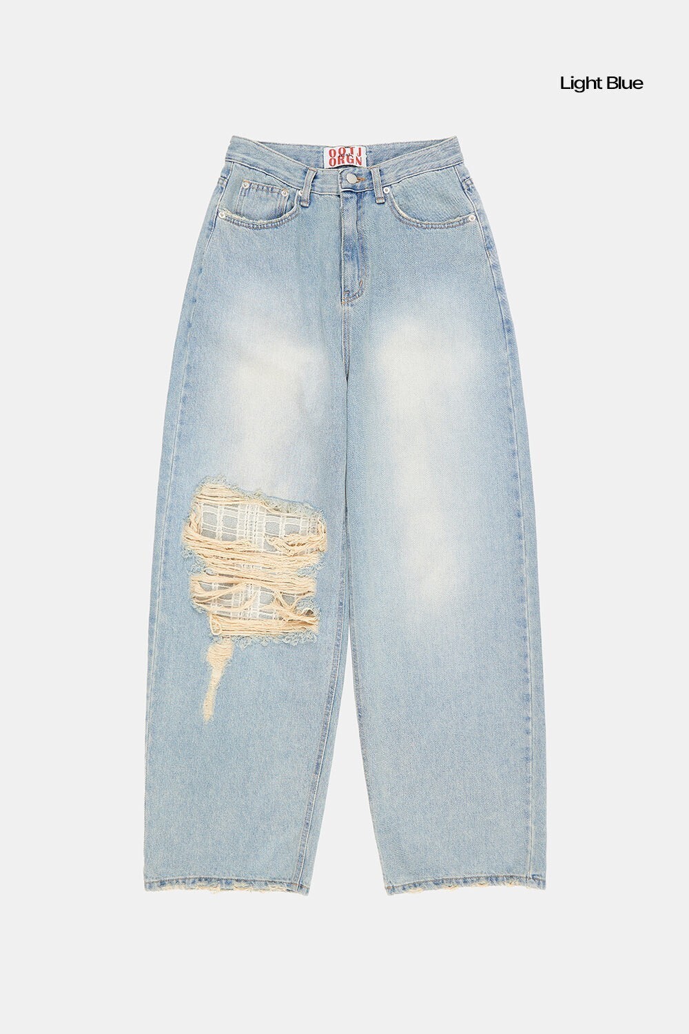 Raucohouse Ripen lace vintage denim pants