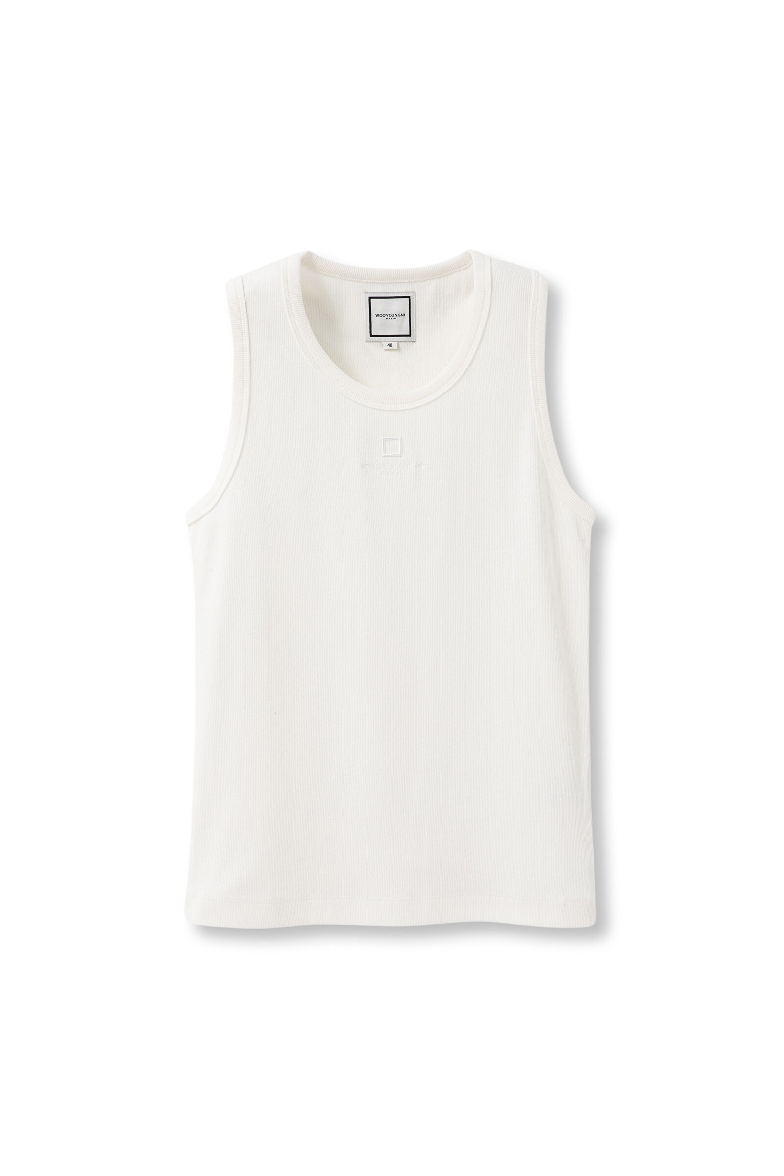 WOOYOUNGMI White Ribbed Sleeveless