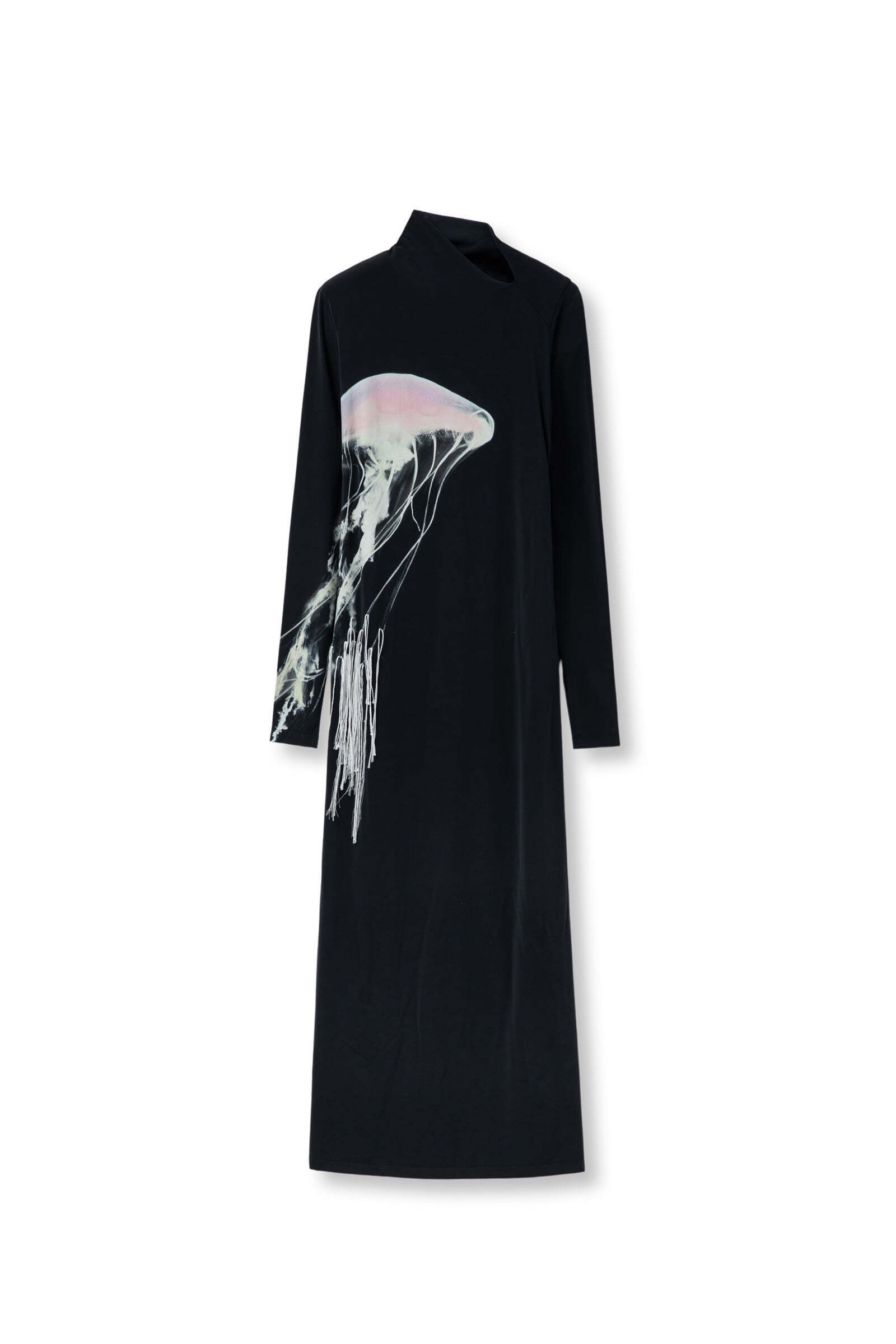 WOOYOUNGMI Black Luminous Jellyfish Graphic Dress