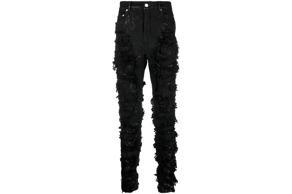 Rick Owens DRKSHDW Distressed Slim Fit Jeans