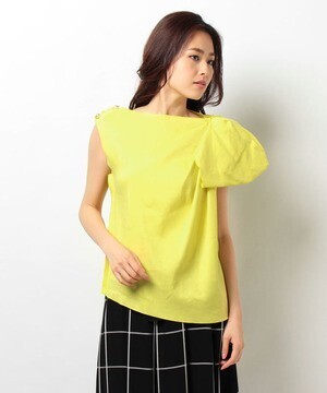 LANVIN en Bleu ドレープリボンブラウス