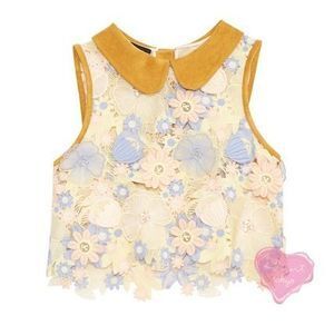 Sretsis Victoria Spring 3Dフラワーレースのトップス