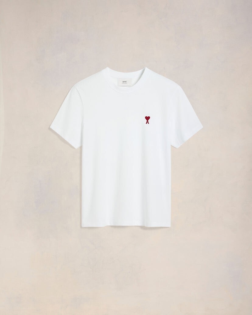 Ami Paris AMI DE COEUR Tシャツオーガニックコットンジャージー Tシャツ