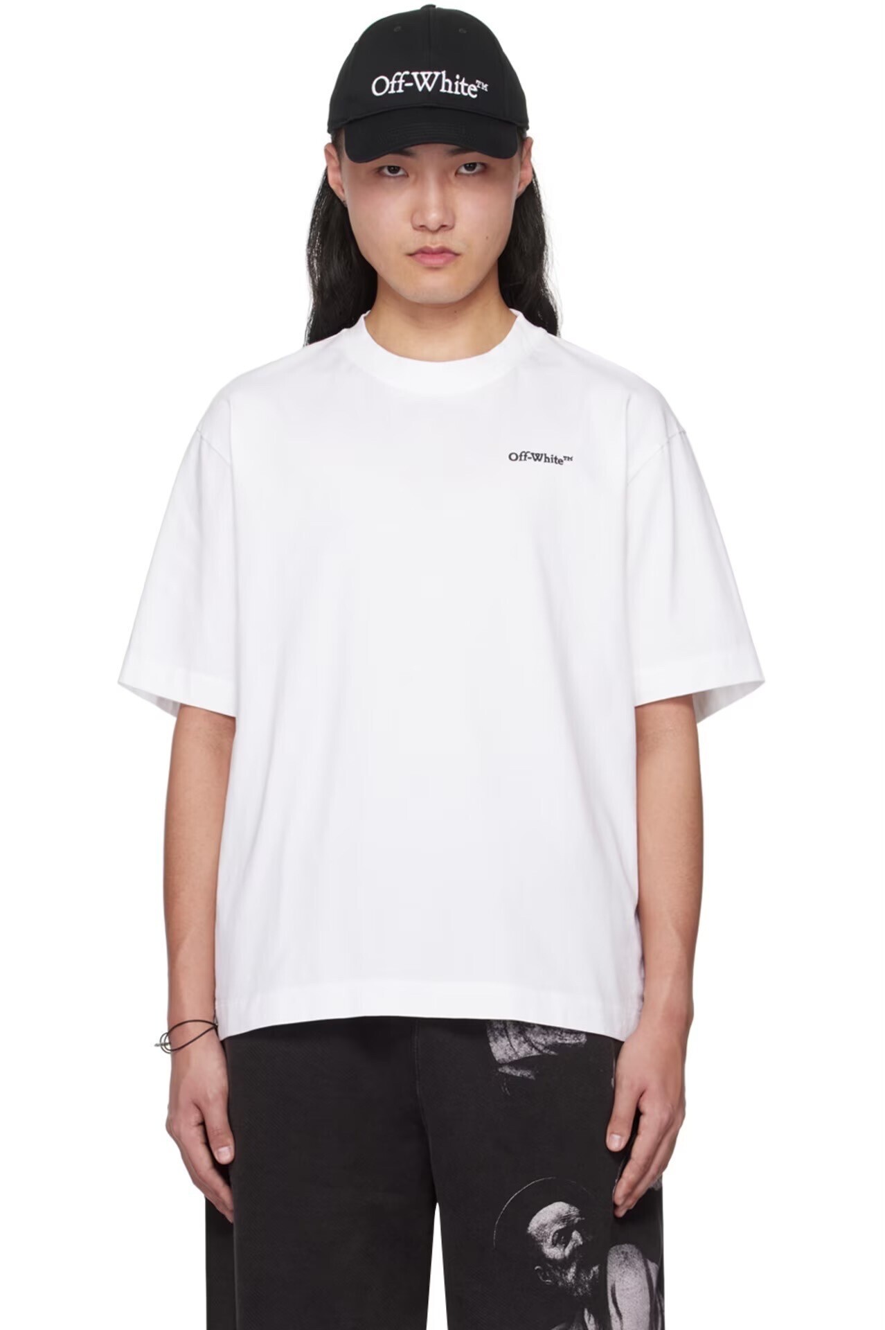 OFF-WHITE ホワイト タトゥーアロー スケートボード Tシャツ