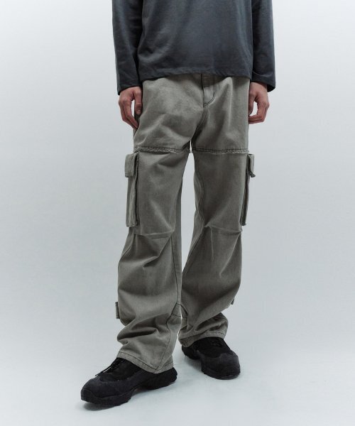 INSILENCE Cut-off line cargo pants