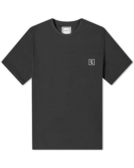 WOOYOUNGMI Men's Black Seoul Back Logo Graphic T-shirt