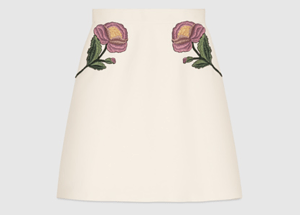 GUCCI エンブロイダリー Aラインスカート