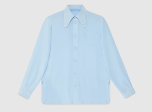 GUCCI シルク ボタンダウンシャツ
