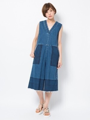MILKFED. DENIM JUMPSUIT