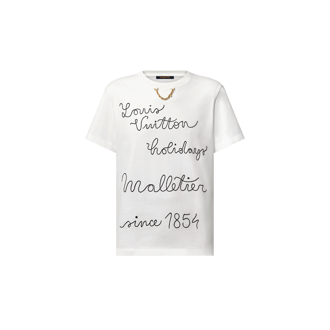 LOUIS VUITTON エンブロイダードLVクラブTシャツ