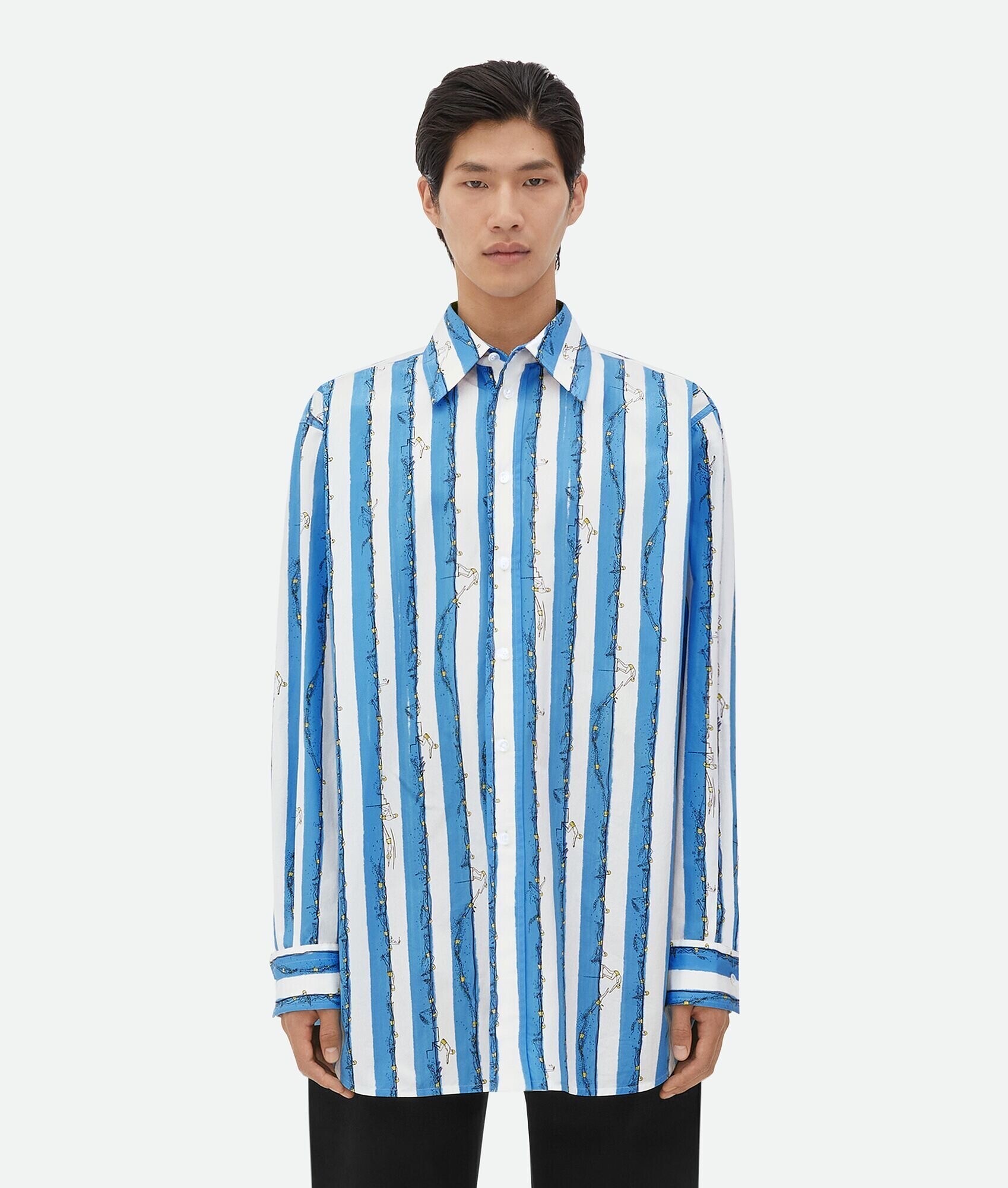 Bottega Veneta プリントコットンシャツ