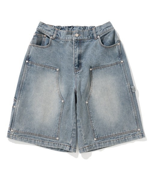 NOT4NERD N4ND Carpenter Bermuda Denim Shorts - Deep Blue