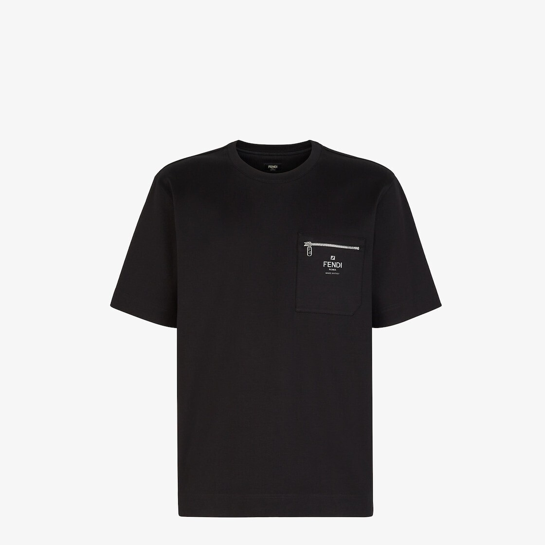 FENDI ブラックコットン Tシャツ