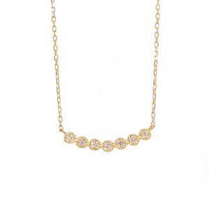 ESTELLE JEWEL GARDEN 【 0344-1170-0013】me./K10YGダイヤモンドプチネックレス