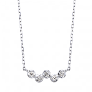 ESTELLE JEWEL GARDEN 【AGPW10143940】BLOOM/K10WG ダイヤモンドラインネックレス