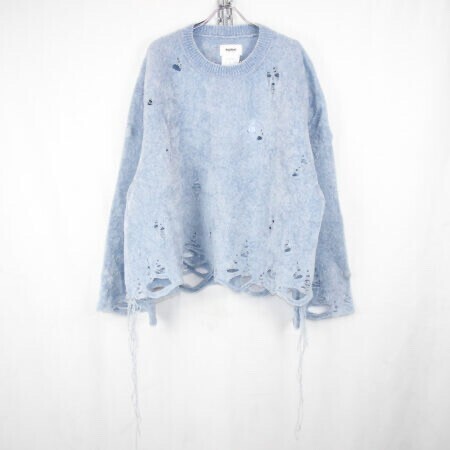doublet SILK VELOUR OVERSIZED SWEATER