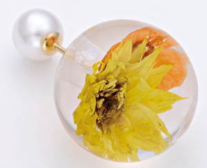 MiMiKaZaRi 【921010060024】MiMiKaZaRi/Flowerballピアス（イエロー）