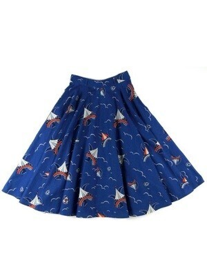 RUMBLE RED Aloha Flared skirt