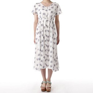 OLIVE des OLIVE ブルエ柄ロングワンピース