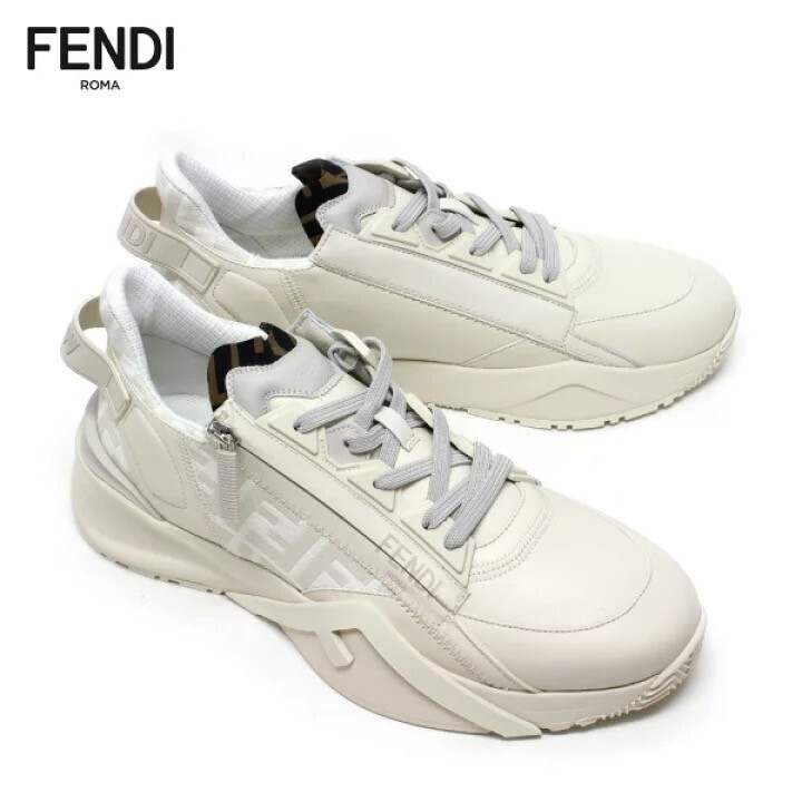 FENDI フロー レザー ロートップスニーカー